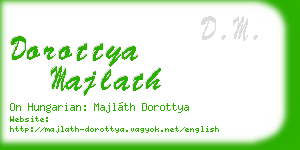 dorottya majlath business card